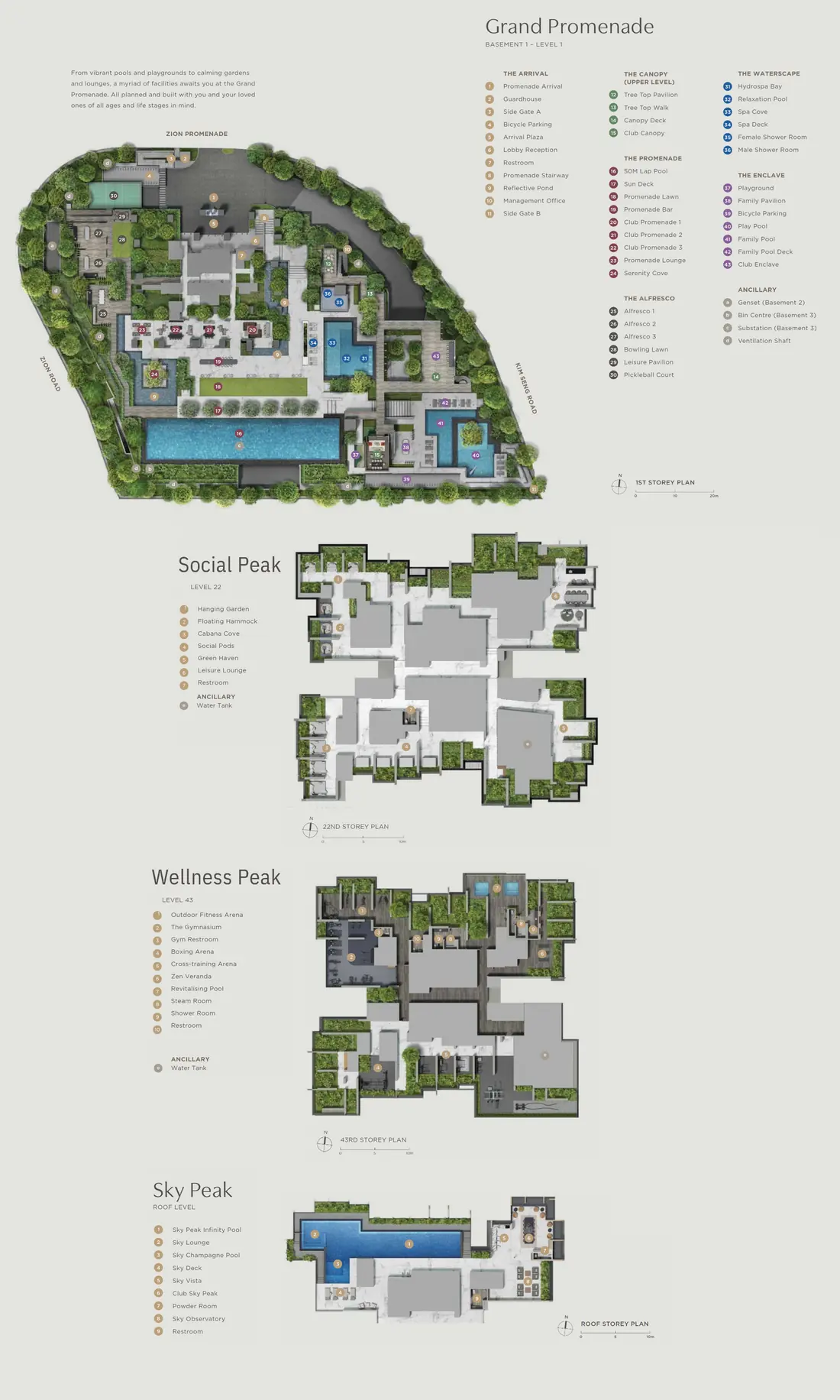 Promenade Peak site plan